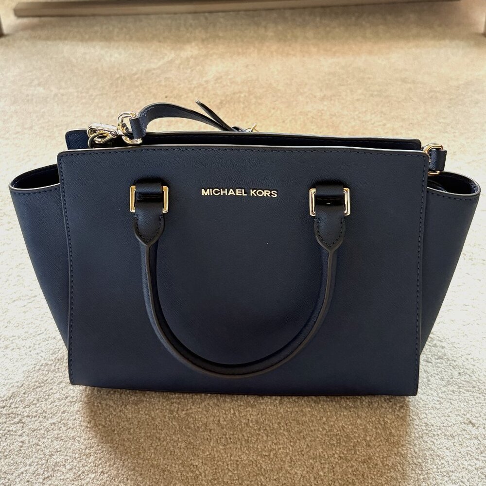 Michael Kors Navy Blue Purse
